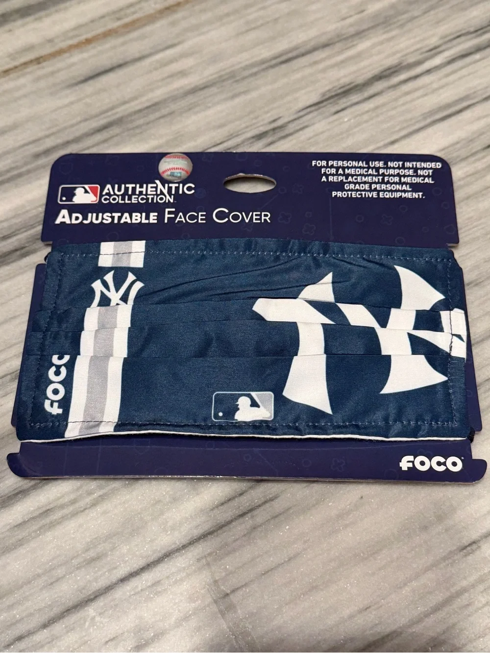 New York Yankees Navy Adjustable Face Cover
